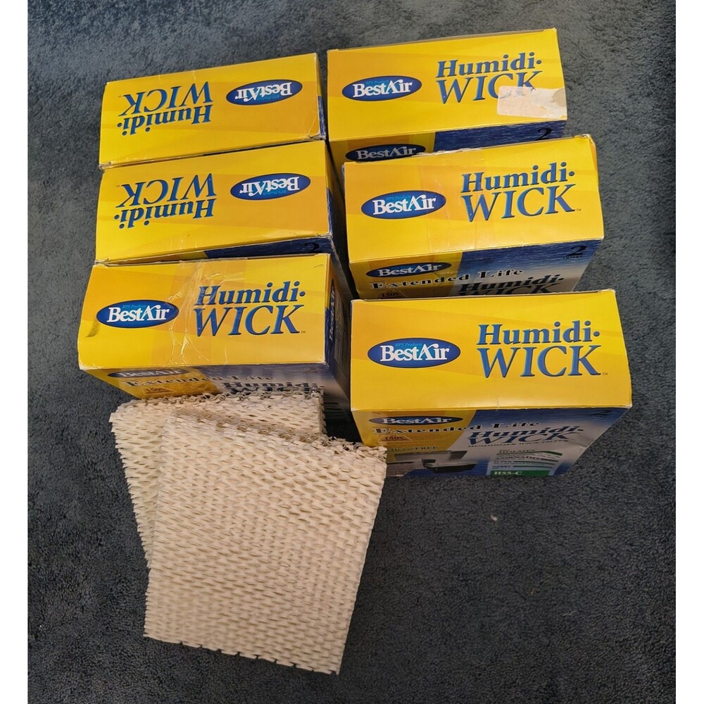 BestAir Extended Life H55-C Humidi-Wick Humidifier New 12 Filters (6 box)